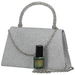 Luxusní dámská plesová kabelka Michelle Moon Enixa, stříbrná