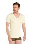 Pánské merino tričko s krátkým rukávem ICEBREAKER Mens Anatomica SS V, Undyed velikost: S