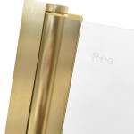 REA - Skládací vanová zástěna Agat-3 120 BRUSH GOLD REA-W2501