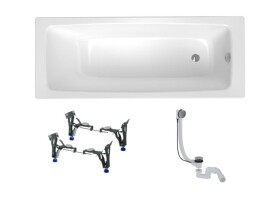 Obdélníková vana SAT Feel 150x70 cm smaltovaná ocel levá i pravá SATBVFEEL1505 SATBVFEEL1505