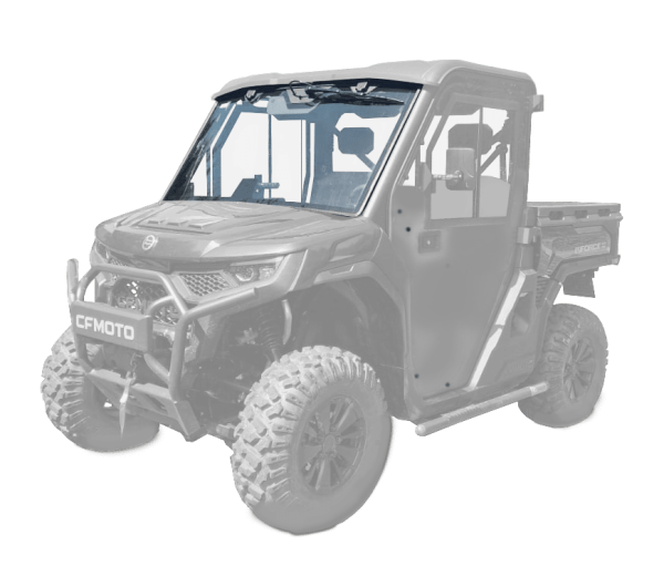 DFK Přední sklo včetně stěrače a ostřikovače na CFMOTO Gladiator UTV10 PRO