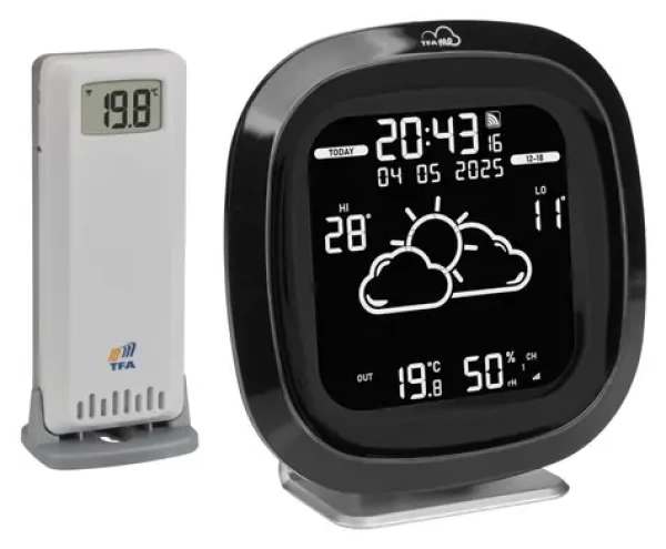 TFA 35.8102.01 / Bezdrátová WiFi meteostanice / předpověď wetter.com / TFA.me portál / barevný displej (35.8102.01)