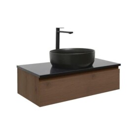 Koupelnová skříňka s umyvadlem SAT B-Way 79x30x45 cm ořech mat BWAY80NUTZUB BWAY80NUTZUB