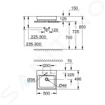 GROHE - Cube Ceramic Umyvadlo s přepadem, 500x490 mm, PureGuard, alpská bílá 3947800H