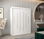 Šatní skříň Abi Y0 Barva korpusu: Dub artisan, Rozměry: 120 cm, Dveře: Černá