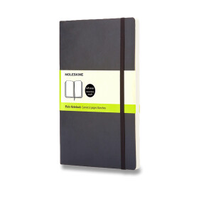 Zápisník Moleskine - měkké desky, L, čistý - černý