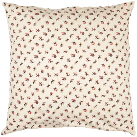 Ib Laursen Povlak na polštář Antonia Beige/Brown/Red Flowers 50 × 50 cm, béžová barva, textil