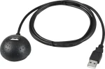 Goobay 68913 černá / Prodlužovací kabel USB 2.0 / se stojánkem / 1,5 m (68913)