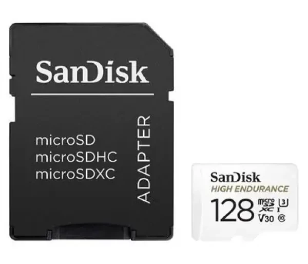 Rozbaleno - SanDisk High Endurance Video microSDXC 128GB / UHS-I U3 V30 / čtení: 100 MBs / zápis: 40MBs / vhodné pro 4K / rozbaleno (SDSQQNR-128G-GN6IA.rozbaleno)