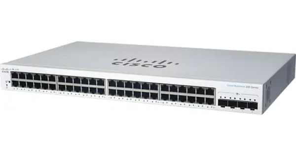 Cisco CBS220-48T-4G-EU REFRESH / Switch / 48x GbE RJ-45 / 4x GbE SFP / Do racku