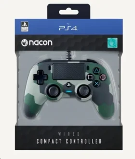 Nacon Wired Compact Controller camo green / ovladač pro PlayStation 4 (PS4OFCPADCAMGREEN)