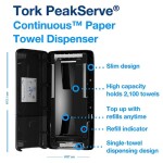 TORK 100585 PeakServe navazující papírové ručníky H5