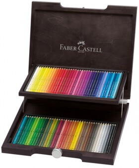 Akvarelové pastelky Faber-Castell Albrecht Dürer dřevěný kufřík 72 barev