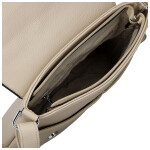 Stylová dámská koženková crossbody kabelka Katia, tmavě béžová