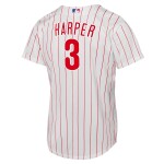 Nike Dětský dres Philadelphia Phillies MLB Bryce Harper #3 Replica Pinstripe (YOUTH)