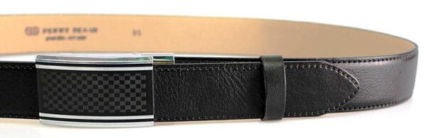PENNY BELTS 35-020-A8 Pánský kožený opasek černý 90cm