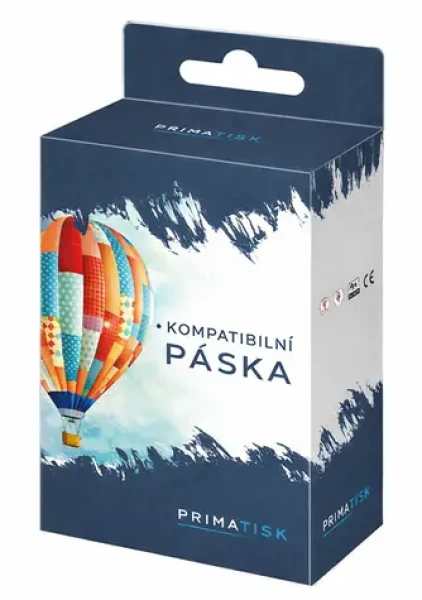 PrimaTisk Kompatibilní páska pro BROTHER - TZe-121-tisk černá/ podklad transparentní 9mm (1016)