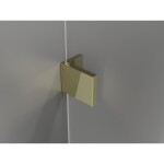 MEXEN/S - Lunar-B L sprchový kout dveře křídlové pravá 95 x 90, transparent, zlato 832L-095-090-50-00-P