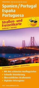 Španělsko Portugalsko, Španělsko Portugalsko, 1:950 000 automapa