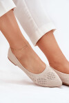 Materiálové Dámské Baletky Béžové Zelira 40