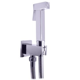 RAV Slezák - Bidetová sprška s držákem se stop ventilem, Chrom SK6807-1 SK6807-1