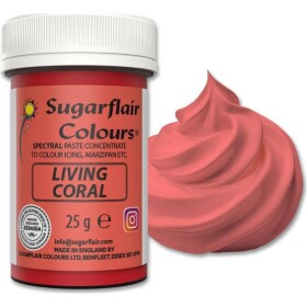 Gelová barva antique living coral 25g - Sugarflair