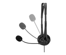 HP Wired USB-A Stereo Headset černá / Sluchátka s mikrofonem / USB-A / 1,8 m kabel (428H5AA#ABB)
