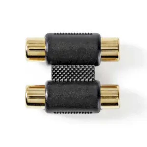 Nedis Stereo audio adaptér / 2x RCA Zásuvka / 2x RCA Zásuvka / pozlacené (CABW24952AT)