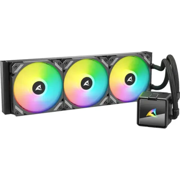 Sharkoon S60 ARGB černá / 3x 120mm / 34.3 dB @ 2000 RPM / 83.44 CFM / AMD + Intel (4044951044948)