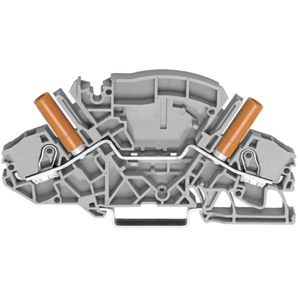 WAGO 2007-8801 průchodková svorka 8 mm pružinová svorka osazení: L šedá 1 ks