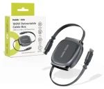 Mobile Origin CB7 Space Grey / Samonavíjecí kabel / USB-C na USB-C / 100 W / 1 m (MO-CB7-SPG)