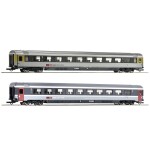 Roco 74030 3dílná sada průběžných vozů ICE 1 Redesign 2005 značky DB-AG Třída 1, třída Avmz 801.0, třída 2, třída Bvmz 8