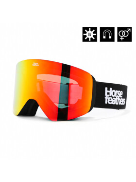 Horsefeathers COLT black/mirror red pánské brýle na snowboard