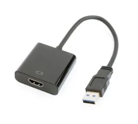 Rozbaleno - Gembird adaptér USB 3.0 A (M) na HDMI (F) / audio+video / kabel 15cm / 1080p60Hz / černá / rozbaleno (A-USB3-HDMI-02.rozbaleno)