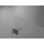 MEXEN/S - Lunar-B sprchové dveře křídlové levé 140, transparent, grafit kartáčovaná 832S-140-050-66-00-L