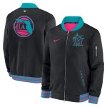 Nike Pánská bunda Miami Marlins MLB City Connect 2026 Authentic Dugout Bomber Velikost: 2XL