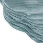 PLUSH NEST PLUSH NEST Plyšová hrací podložka ve tvaru květu 115 × 115 × 5 cm Prémiový manšestr modrá