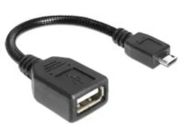 DeLock adaptér USB micro B samec na USB 2.0 A samice / flexibilní / husí krk / OTG / 18cm (83293)