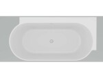 RAVAK - Freedom Corner II Tec Vana 175x86 cm, pravá, Smoke Grey/bílá CC81500000