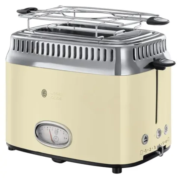 Russell Hobbs Retro Vintage Cream 21682-56 / topinkovač / 1300 W / 6 stupňů opečení / krémová (21682-56)