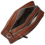 Trendy malá dámská koženková crossbody Kirikay, hnědá