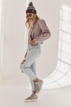 Dámské Tenisky Big Star Vysoké Zateplené Šedé EE274114 37