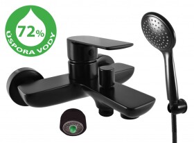 RAV Slezák - VLTAVA ECO - Vanový set s baterií, Černá - matná VTE454.5/1CMAT VTE454.5/1CMAT