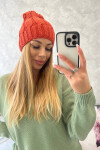 Fleecová čepice Iwona K221 červená UNI