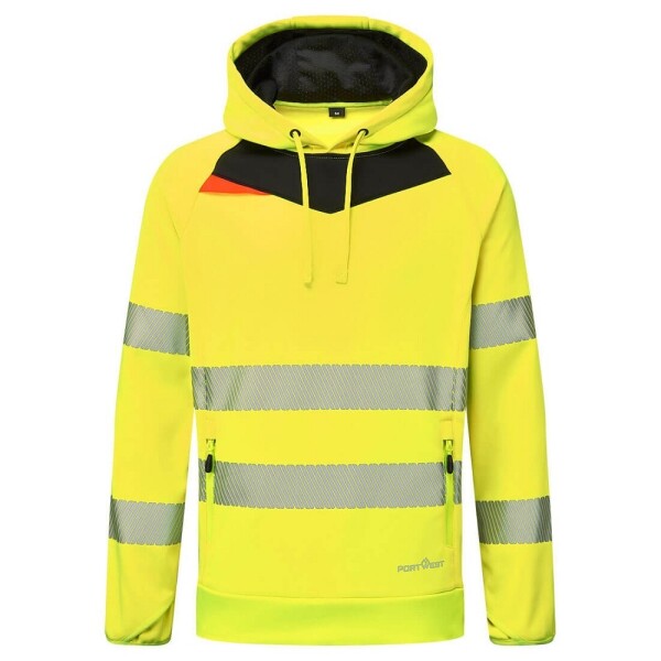 Portwest PORTWEST Mikina s kapucí DX483 Hi-Vis reflexní POR-DX483YBR Žlutá/černá