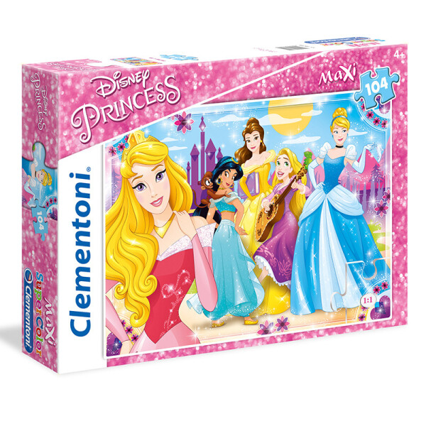Clementoni Puzzle Maxi - Princezny, 104 dílků - Clementoni
