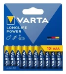 Varta Longlife Baterie AAA 10ks / 1.5V / alkalická / v blistru (116029)