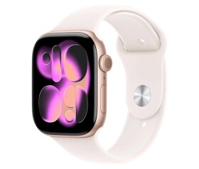 Apple Watch Series 11 GPS + Cellular 46mm Rose Gold Aluminium Case with Light Blush Sport Band - S/M EDF_1218880