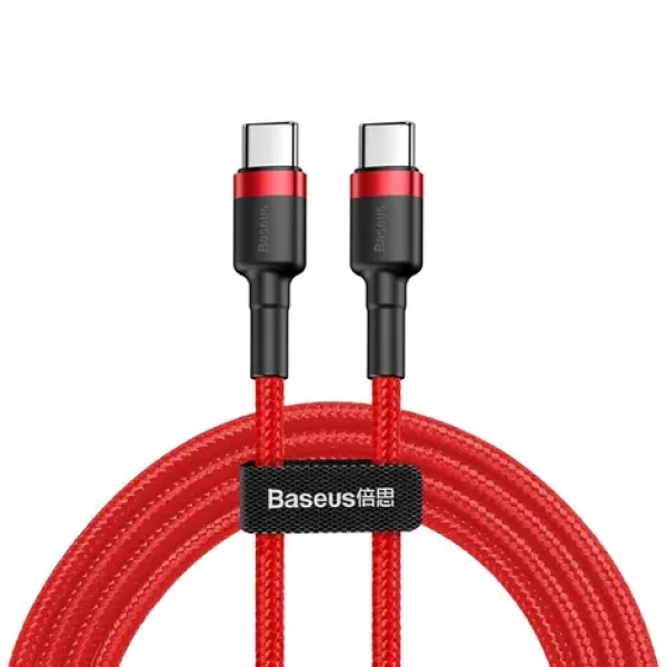 Baseus CATJK-D01 Cafule červená / kabel USB-C / 60W / 2m (CATKLF-H09)