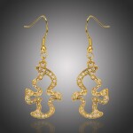 Náušnice Swarovski Elements Innocenti - hrdličky, Zlatá